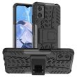 Motorola Moto E22 Cool Tyre Håndværker Cover m. Stander - Sort Online Hot Sale