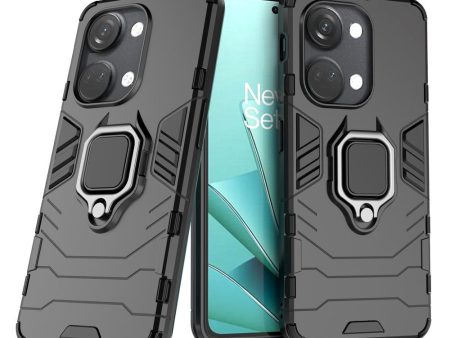 OnePlus Nord 3 (5G) Hybrid Håndværker Cover m. Magnetisk Kickstand - Sort Online Hot Sale