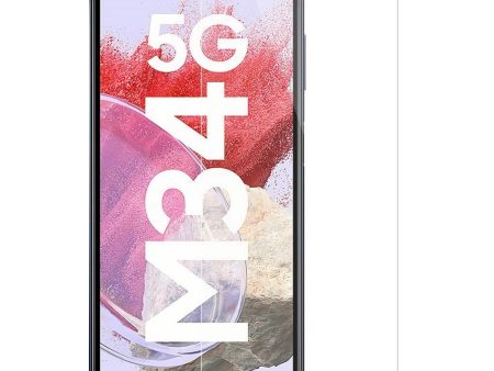 Samsung Galaxy M34 (5G)   F34 (5G) Hærdet Glas Skærmbeskyttelse - Case Friendly - Gennemsigtig Online Sale