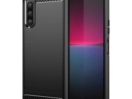 Sony Xperia 10 V Brushed Carbon Cover - Sort For Sale