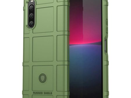 Sony Xperia 10 V Rugged Shield Series Håndværker Cover - Grøn Supply