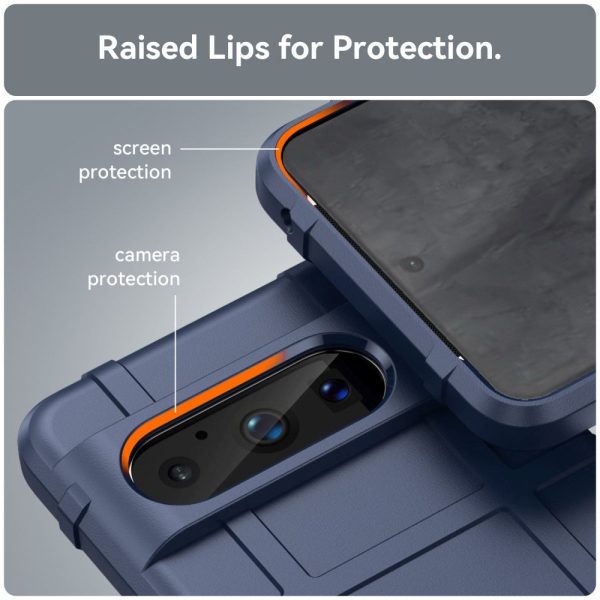 Google Pixel 8 Pro Rugged Shield Series Håndværker Cover - Blå For Sale