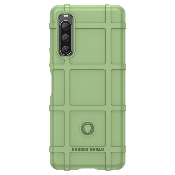 Sony Xperia 10 V Rugged Shield Series Håndværker Cover - Grøn Supply