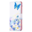 Google Pixel 8 Pro Læder Cover m. Pung - Sommerfugle & Blomster Sale