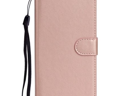 Sony Xperia 10 V Læder Cover m. Pung og Strop - Rose Gold Sale