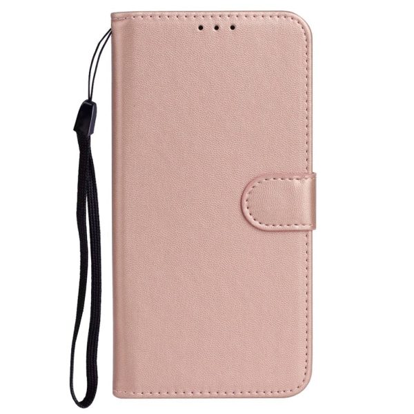 Sony Xperia 10 V Læder Cover m. Pung og Strop - Rose Gold Sale