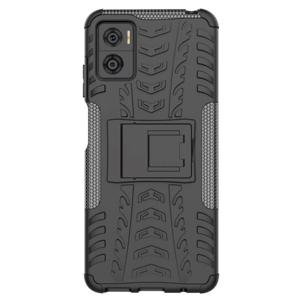 Motorola Moto E22 Cool Tyre Håndværker Cover m. Stander - Sort Online Hot Sale