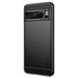 Google Pixel 8 Pro Brushed Carbon Cover - Sort Fashion