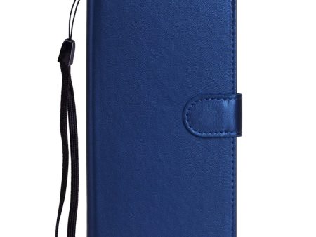 Sony Xperia 10 V Læder Cover m. Pung og Strop - Blå Discount