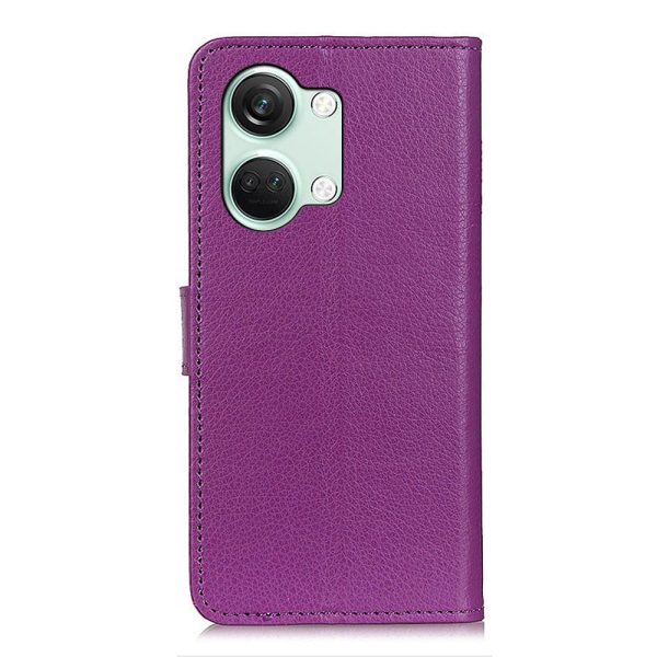 OnePlus Nord 3 (5G) Litchi Læder Cover m. Pung - Lilla For Discount