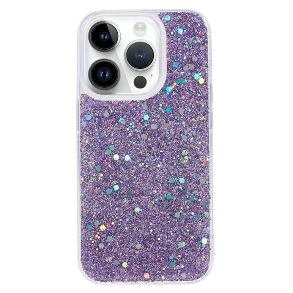 iPhone 15 Pro Max Glimmer Cover - Lilla For Cheap