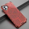 Nothing Phone (2) Honeycomb Pattern Hybrid Cover - Rød Online Hot Sale