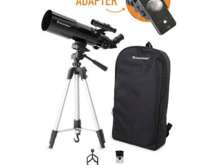 Celestron Travel Scope 80 Portable Telescope With Smartphone Adapter Online Sale