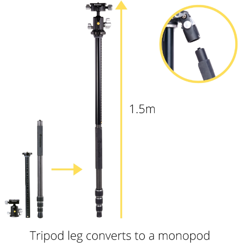 Vanguard VEO 3T+ 234CT Carbon Fibre Travel Tripod without Head Sale