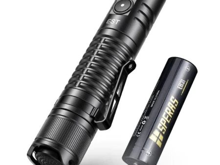 SPERAS EST 1900lm 211m USB-C Rechargeable Tactical Flashlight For Discount