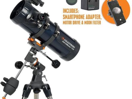 Celestron Astromaster 114EQ Telescope W  Motor Drive & Phone Adapter Online Sale