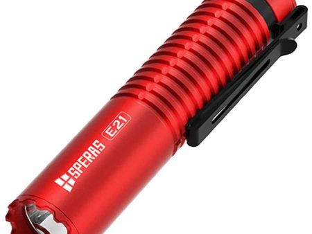 SPERAS E21 2000LM 320M USB-C Flashlight 21700 EDC Tactical 2-In-1 Flashlight - Red Online